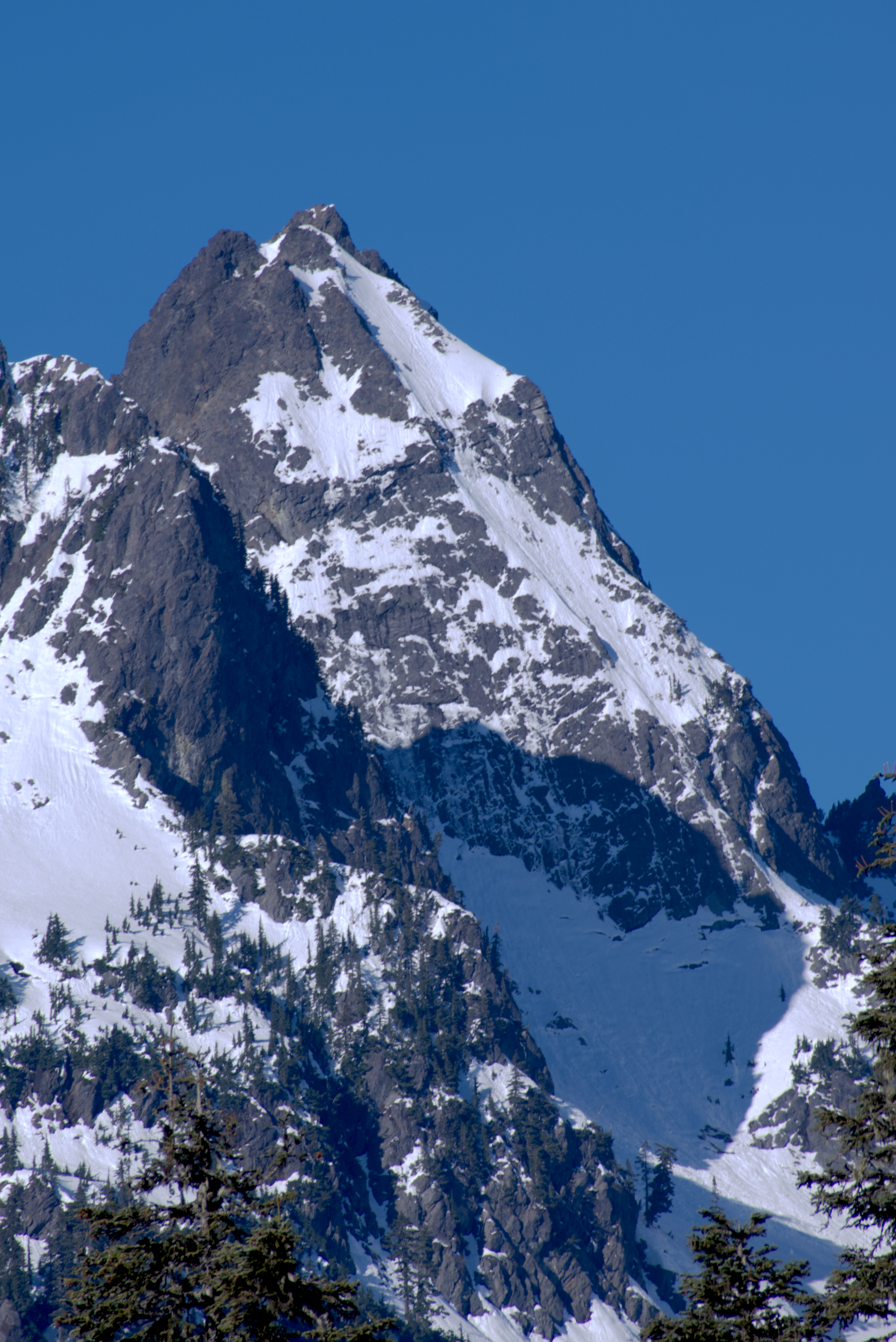 Mountain top near Alpental on Snoqualmie Pass in Washington State